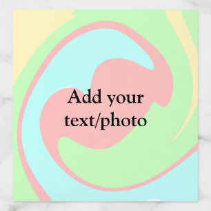 Simple acrylic pour marble add your text name cust envelope liner