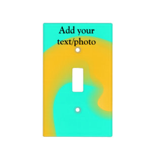 Simple acrylic pour marble add your text name cust light switch cover