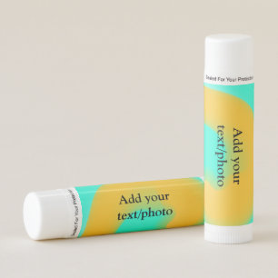 Simple acrylic pour marble add your text name cust lip balm
