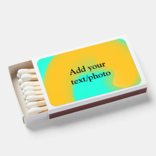 Simple acrylic pour marble add your text name cust matchboxes