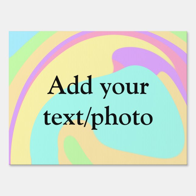 Simple acrylic pour marble add your text name cust sign (Front)