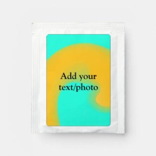 Simple acrylic pour marble add your text name cust tea bag drink mix