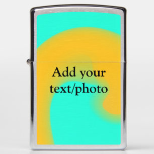 Simple acrylic pour marble add your text name cust zippo lighter