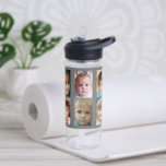 Simple add 10 photo collage grey water bottle<br><div class="desc">CamelBak Eddy® water bottle.
Gift idea.
Photo collage.
Replace the ten photos with your own.
Grey background.</div>