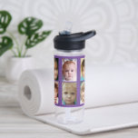 Simple add 10 photo collage purple water bottle<br><div class="desc">CamelBak Eddy® water bottle.
Gift idea.
Photo collage.
Replace the ten photos with your own.
Purple background.</div>