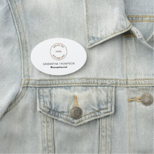 Simple Add Logo Employee Name Job Title Any Color Tag