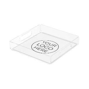 Simple Add Your Logo Business Acrylic Tray