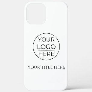 Simple Add Your Logo Business iPhone 12 Pro Max Case