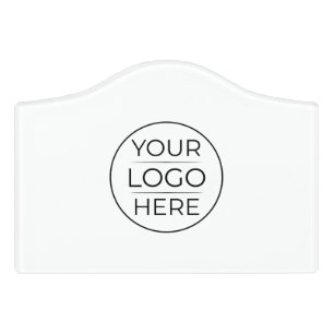 Simple Add Your Logo Business Door Sign