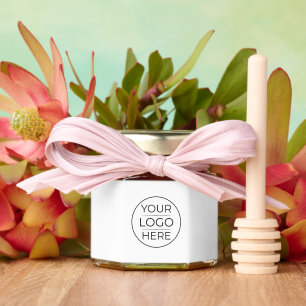 Simple Add Your Logo Business Honey Jar Favors
