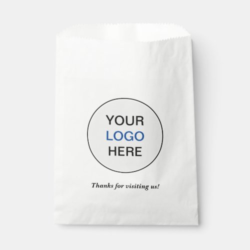 Simple Add Your Logo Favor Bags