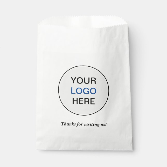 Simple Add Your Logo Favor Bags (Front)