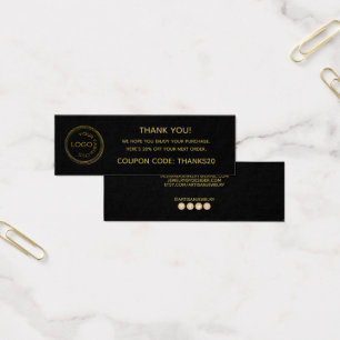 Simple Add Your Logo Thank You Enclosure Black