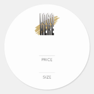 Simple Add Your Logo White Price tag