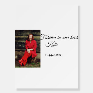 simple Add your photo text memorial keepsake Foam Board