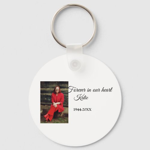 simple Add your photo text memorial keepsake