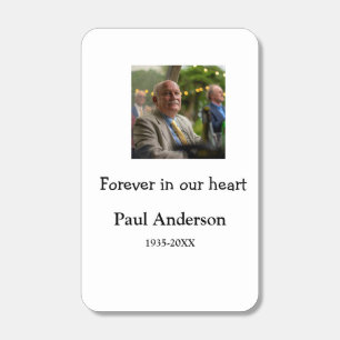 simple Add your photo text memorial keepsake Matchboxes