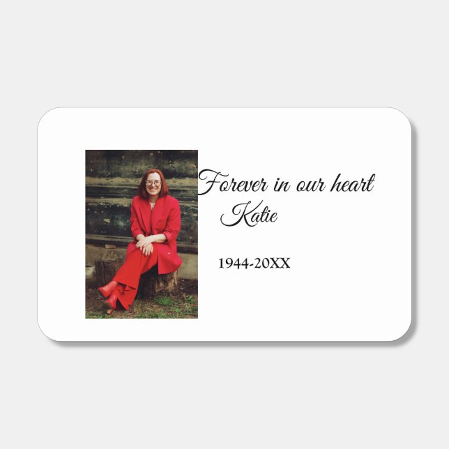 simple Add your photo text memorial keepsake Matchboxes (Front)