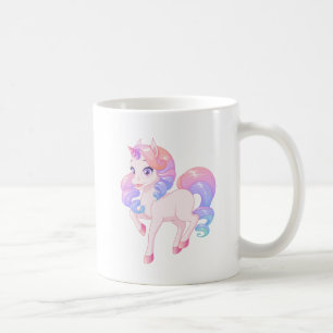 Simple Adorable Colorful Pastel Unicorn Rainbow Coffee Mug