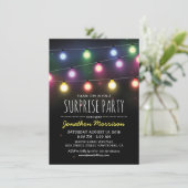 Simple Adult Unisex Surprise Birthday Party Invitation (Standing Front)