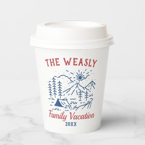 Simple Adventure Camping Family Road Trip   Paper Cups