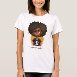 Simple Afro Woman T-Shirt
