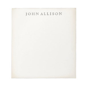 Simple Aged Vintage Notepad