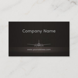 Simple Airplane Company Business Card