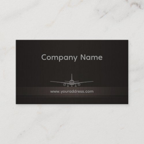 Simple Airplane Company Business Card