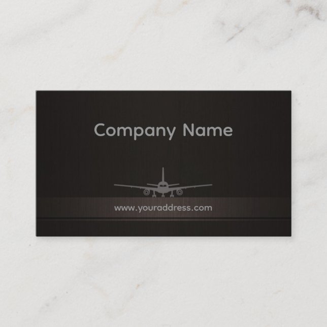 Simple Airplane Company Business Card (Front)
