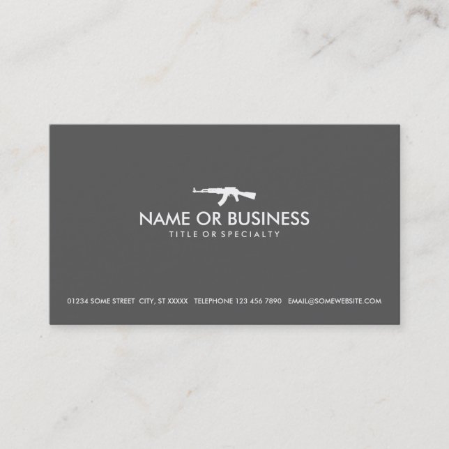 simple ak47 business card (Front)