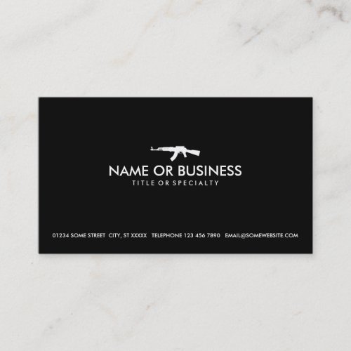 simple ak47 business card
