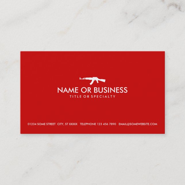 simple ak47 business card (Front)
