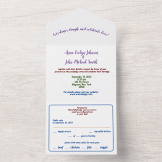 Simple all in one invitation