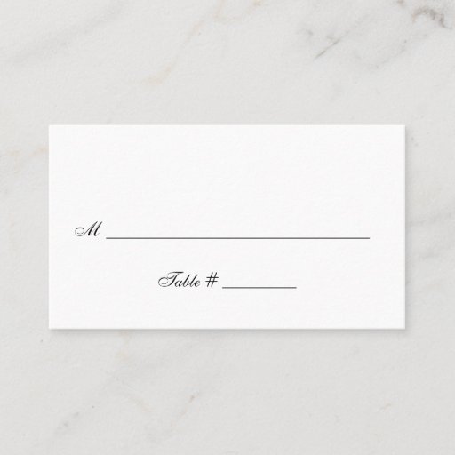 Customizable Simple, All Occasion - Table Assignment Cards Business Cards