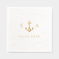 Simple Anchor with Initials and Date