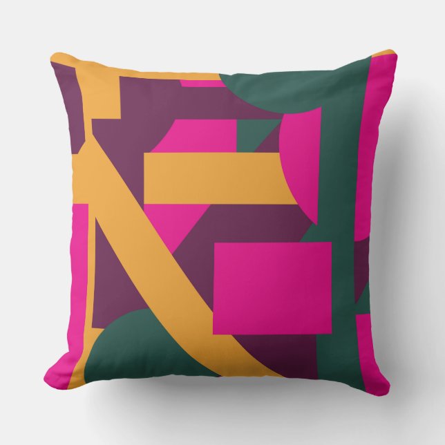 Simple and Bold Throw Pillow (Front)