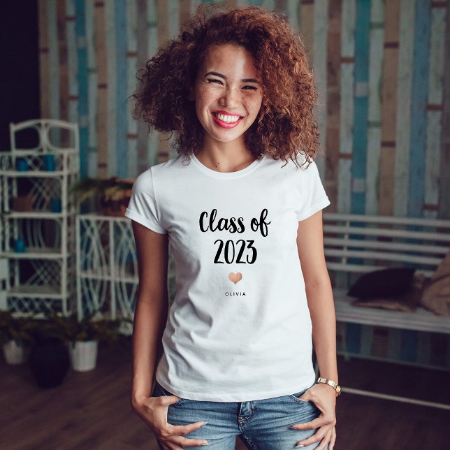 Simple and Chic Class of 2023 with Heart T-Shirt (Creator Uploaded)