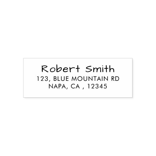Simple and Chic Custom Return Address Rubber Stamp