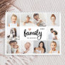 Simple and Chic | Family Heart Photo Collage 2024 Calendar