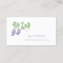 Simple and Chic Grape Vine Fruit Logo Business Card
