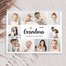 Simple and Chic | Heart Photo Collage for Grandma Calendar