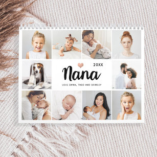 Simple and Chic   Heart Photo Collage for Nana Calendar