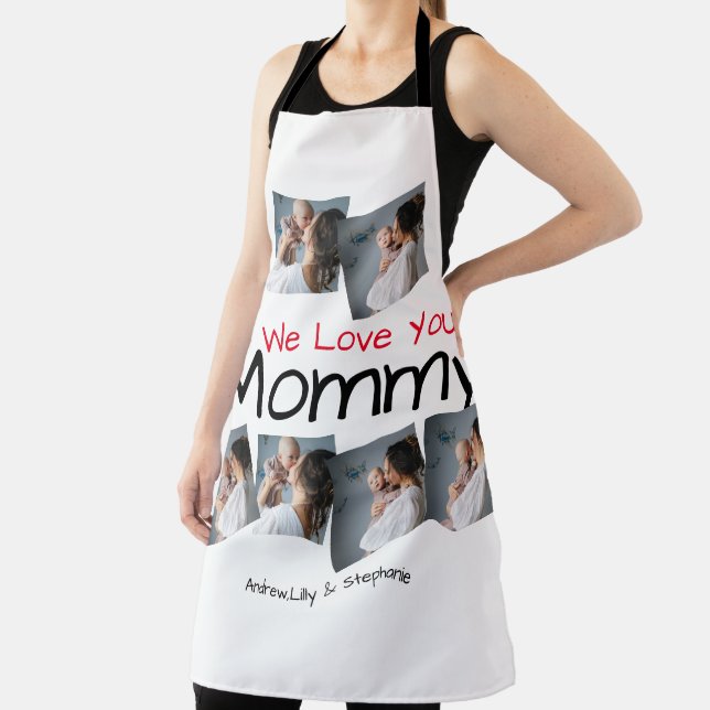Simple and chic | Mother Days Gift  Photo Collage Apron (Insitu)
