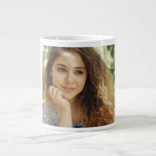 Simple and Chic Personalized Photo Giant Coffee Mug