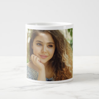 Simple and Chic Personalized Photo Giant Coffee Mug