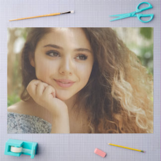 Simple and Chic Personalized Photo Tissue Paper