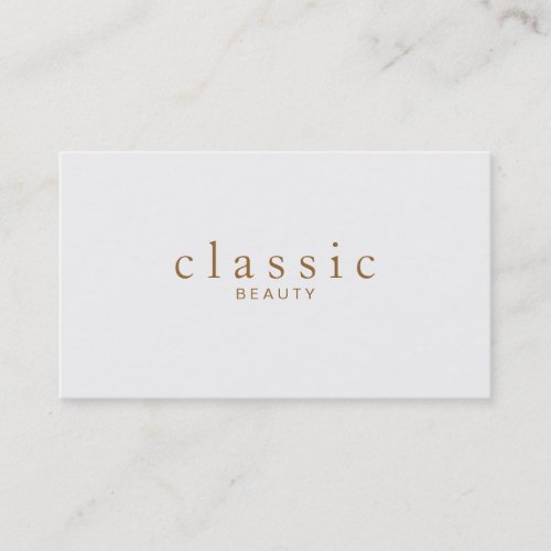Simple and Classic Beauty Light Gray Minimalistic Business Card Templates