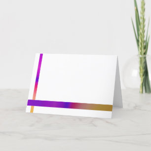 Simple and Colorful Design Letterpress Thank You Card