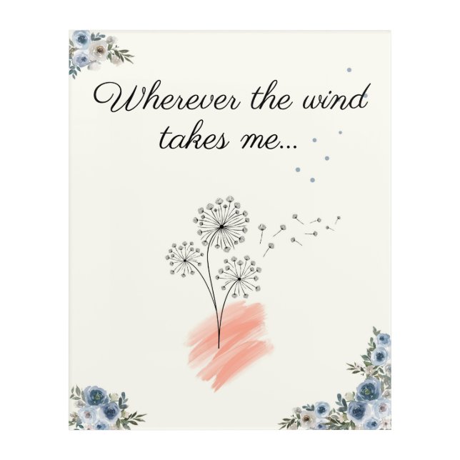 Simple and Contemporary Line Art Flowers and Quote (Front)